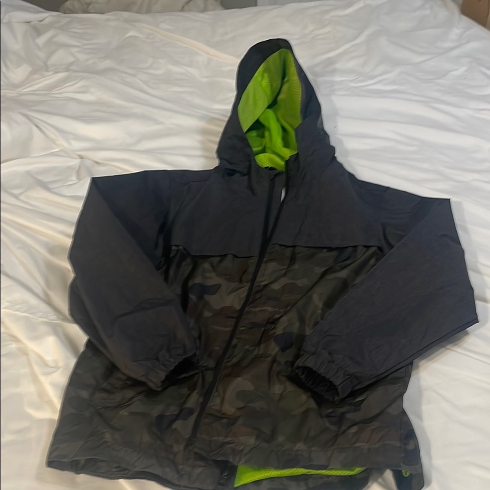 Boys Old Navy Camouflage Hooded Jacket M(8)